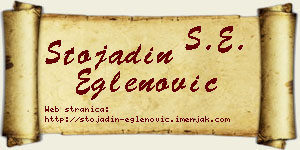 Stojadin Eglenović vizit kartica